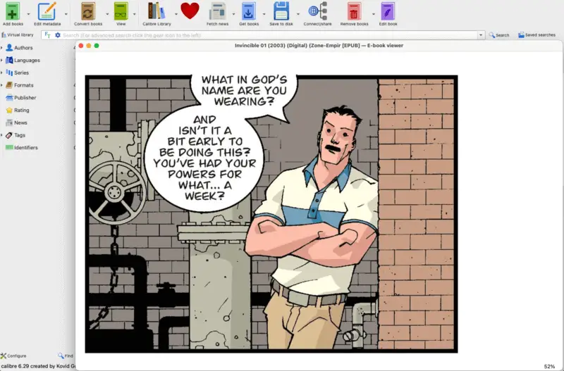 Comics reader for Mac - Calibre